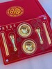 【现货】足金999富贵满堂金饭碗宝宝满月金饰碗筷勺摆件婚嫁套装【金重约2g】【一物一证书】 商品缩略图0