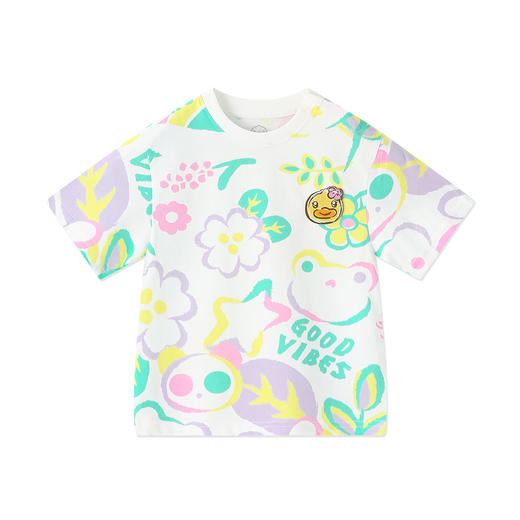 B.Duck小黄鸭童装夏季短袖T恤90-130 FF2601010 商品图3