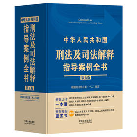 中华人民共和国刑法及司法解释指导案例全书