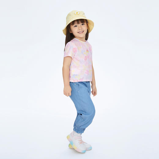 女童SORONA圆领短袖针织衫夏季新款安奈儿童装实体店同款XG521724 商品图5