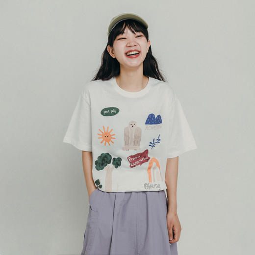 【出游季特惠】ACMEITEM爱棵米-亲子森林印花凉感速干短袖GAF3440823E 商品图1