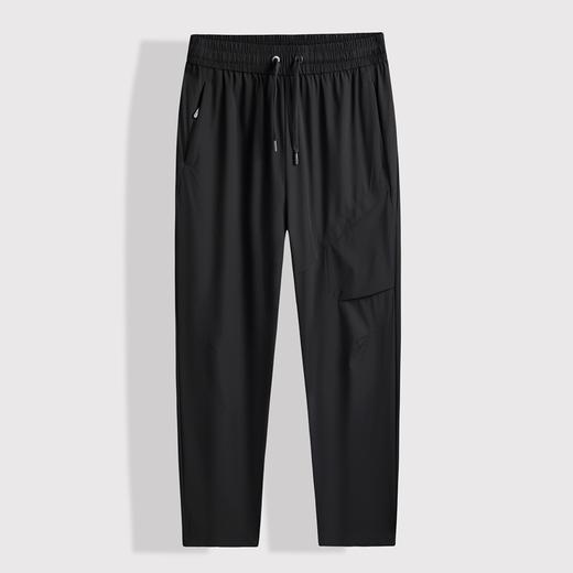 【DSF】大依优型大码冰丝裤直筒休闲运动夏季长裤弹力大号裤子加肥加大松紧腰宽松 商品图3