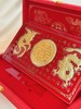 【现货】足金999龙凤双喜百福礼盒婚庆陪嫁嫁妆订婚百年好合摆件礼盒【金重约3g】【一物一证书】 商品缩略图2