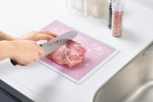 燕人之匠 樱吟系列樱花图案双面可用菜板 商品图2