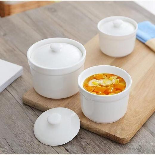 白瓷日式炖盅 | 高级白瓷材质 淡雅的日式风味 清新雅致 餐具 商品图6
