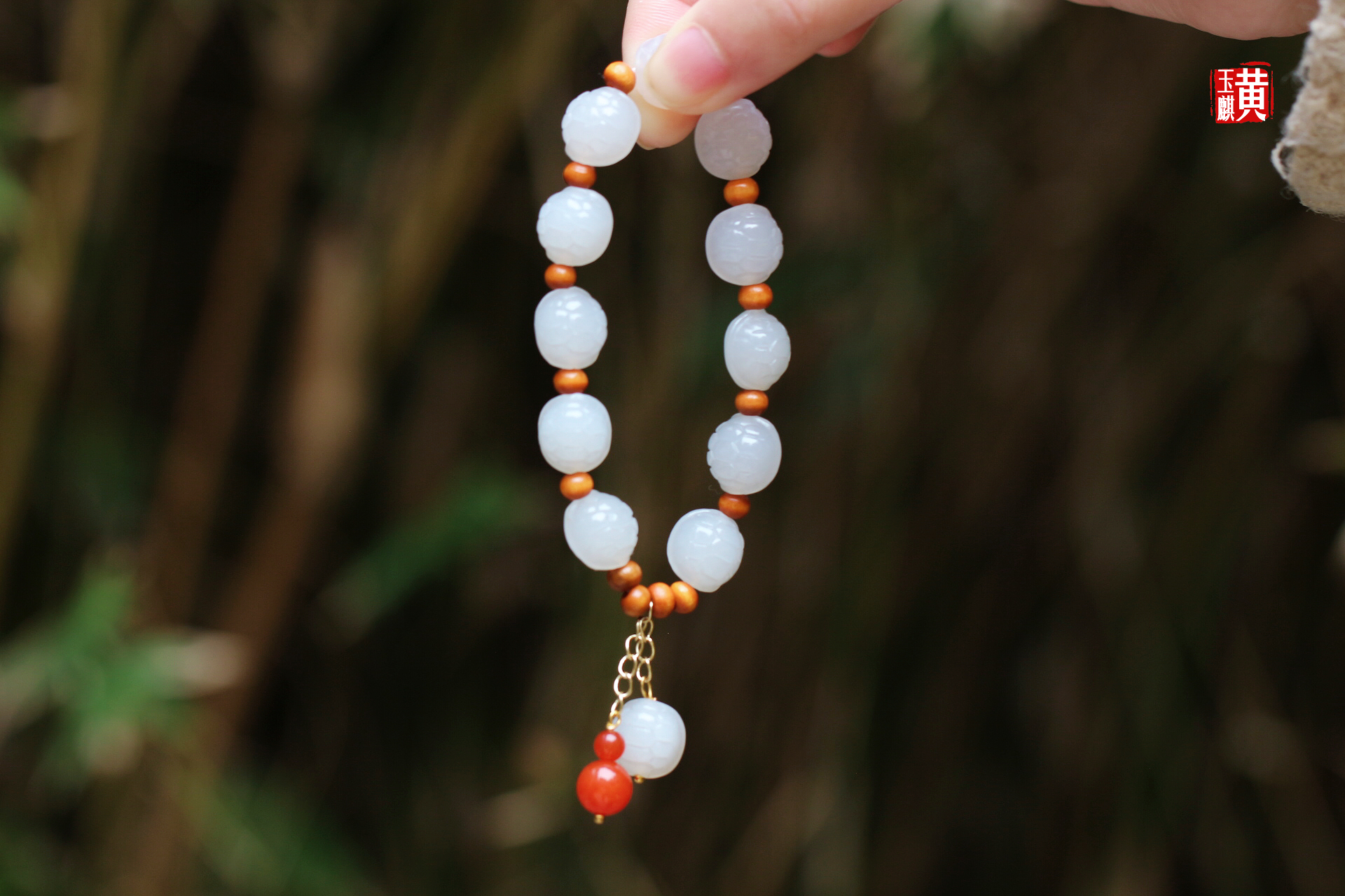 和田烟青玉【富甲天下】手串