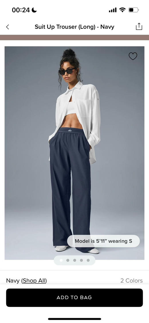 原单正品【Alo yoga神裤】
【春夏款｜腿标梭织阔腿裤】
为春夏而生的Alo神裤！！
飘逸轻盈的感觉 气场全开
又兼顾住了舒适度 上身无压力很自由.
三个色，尺码S M L 商品图1