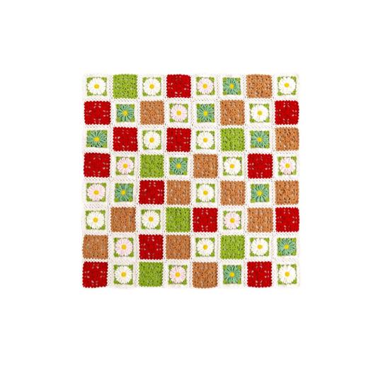 苏苏姐家四季花毯手工diy编织钩针毛线团自制毯子材料包打发时间 商品图4