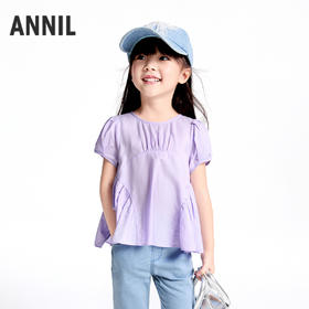 女童短袖上衣夏季新款安奈儿童装实体店同款XG521691
