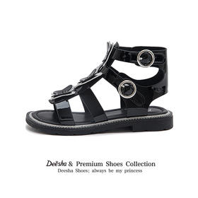 笛莎Deesha 女童童鞋2025夏新款凉鞋