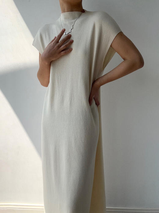 FE｜无袖金句小黑裙 真丝羊毛 正反两穿 [ 黑 / 白 ] 商品图7