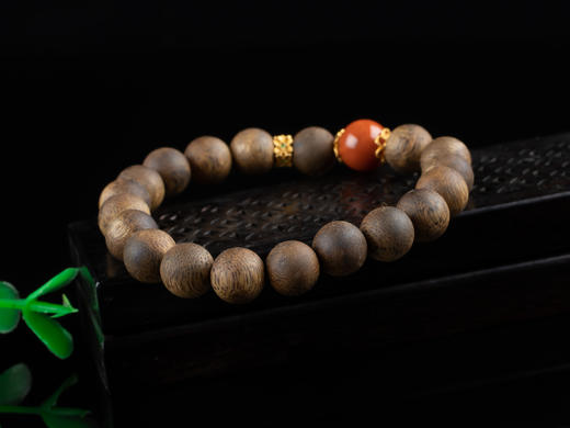 XY0117沉香南红925银手串 商品图4