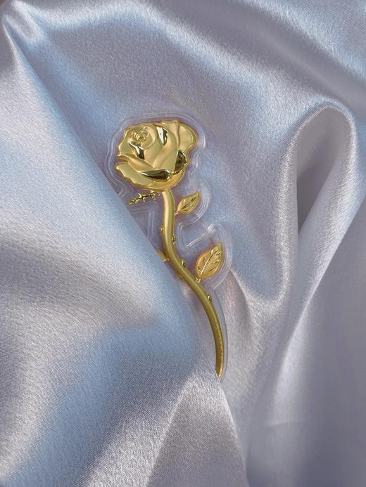 【现货】足金999情人节520黄金玫瑰花金片红包礼品送妈妈送女友【金重约0.2g】 商品图5