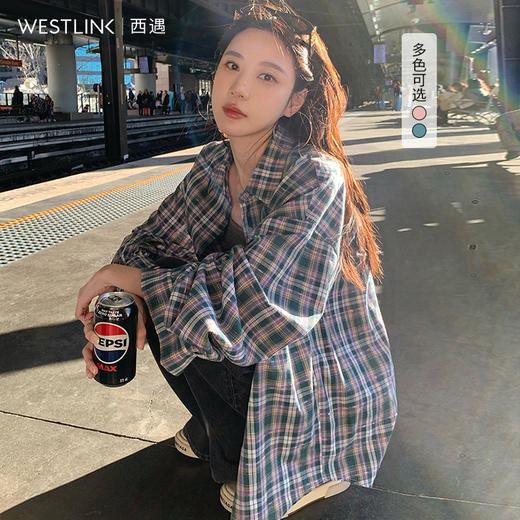 西遇J韩系氛围感穿搭长袖衬衫女初秋新款休闲复古港风上衣SS140827 商品图1