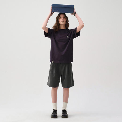 714street美式复古图表印花重磅纯棉短袖T恤男2025夏季新款情侣装 商品图3