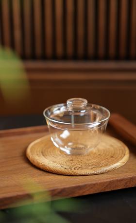 【汉世流彩】高硼硅玻璃盖碗满容约175cc