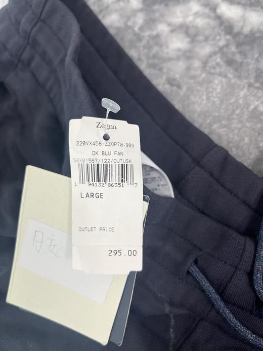 瑕疵ZZegna/杰尼亚 男士抽绳松紧带运动休闲卫裤 商品图3