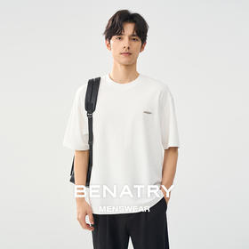 贝纳川肌理面料圆领T恤ECT214003