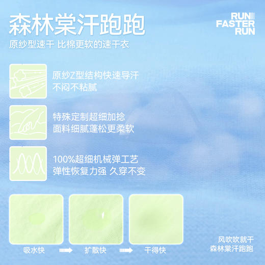 【汗跑跑插肩短袖速干衣】森林棠25夏款儿童吸湿速干撞色拼接运动短袖T恤40322523 商品图4