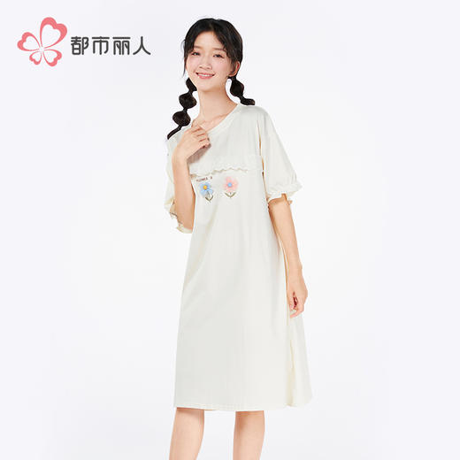 都市丽人会员精选女士棉质短袖裙薄40支TC拉架短袖类LHH6F3 商品图2