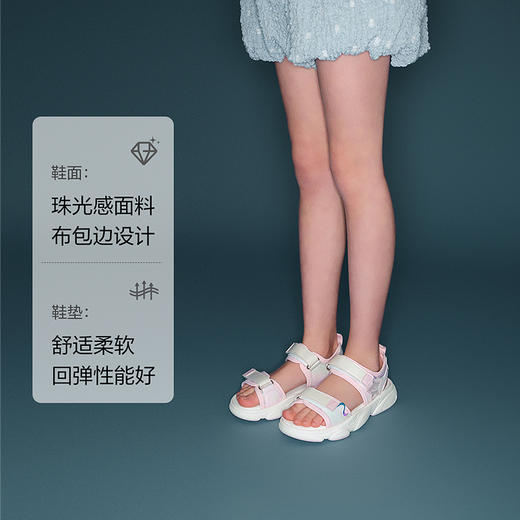 笛莎Deesha 女童童鞋2025夏新款凉鞋 商品图1