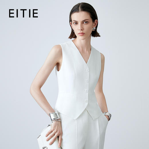 EITIE爱特爱夏季新款时尚修身时尚干练职业马甲外套7803504 商品图0