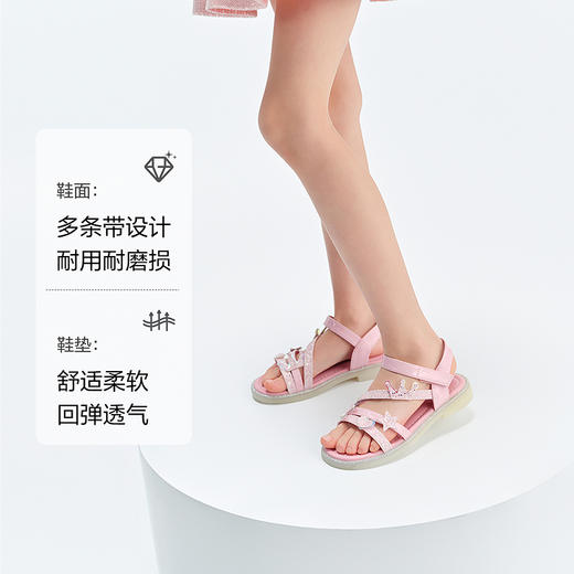 笛莎Deesha 女童童鞋2025夏新款凉鞋 商品图1