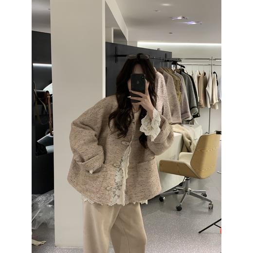 M码【花衔风香】设计师高定60羊毛精致香香风时髦感秋冬外套 商品图1