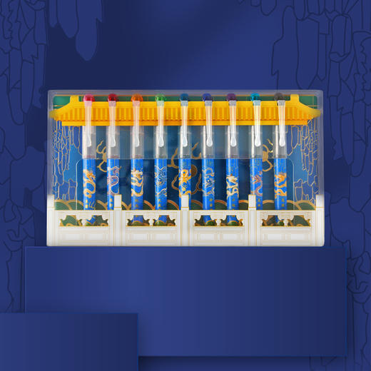 故宫文具九龙华章直液式笔套装 商品图1