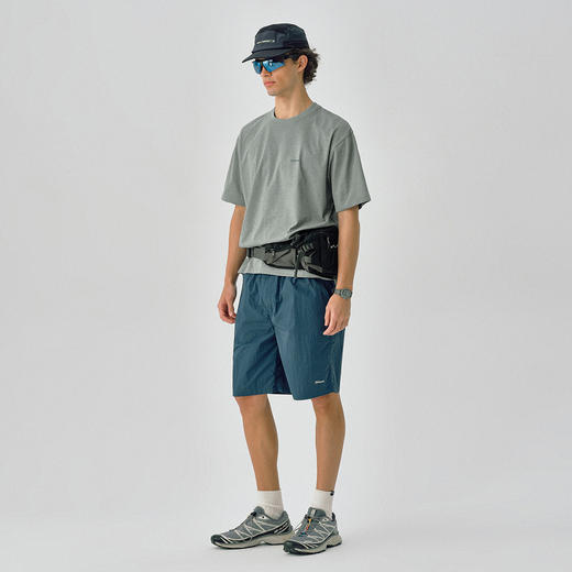 714street夏季凉感弹力打底衫宽松防晒短袖T恤男款轻薄速干运动衣 商品图4