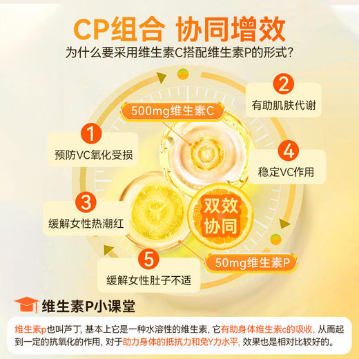 限时秒杀【naturewise】美国原装 维生素C+维生素P 500mg 90片  商品图1