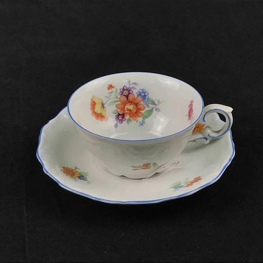 福利德国巴伐利亚舒曼红花开骨瓷杯具 一杯一碟 商品图0