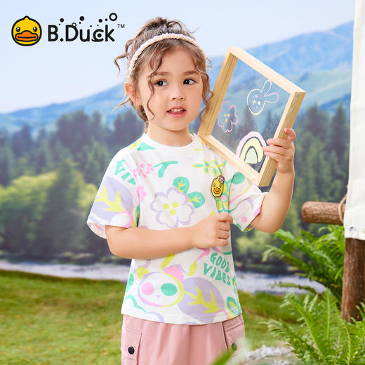 B.Duck小黄鸭童装夏季短袖T恤90-130 FF2601010 商品图0