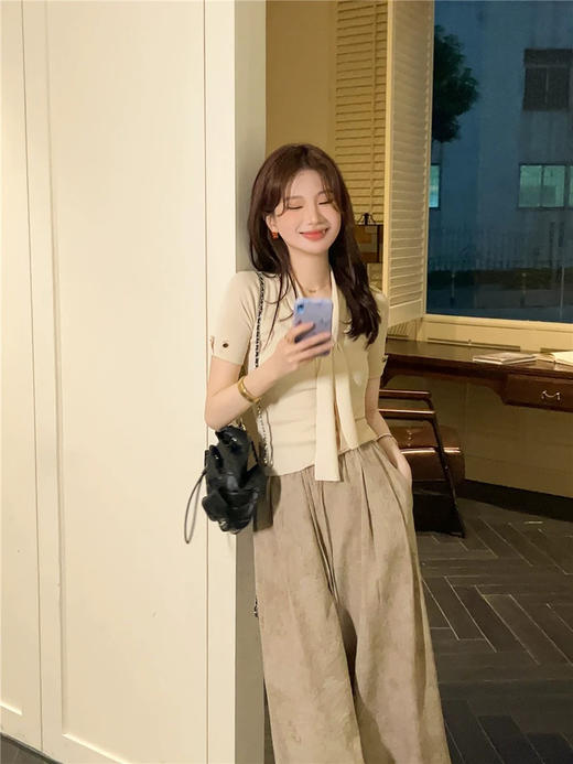 飘带冰丝短袖 商品图3