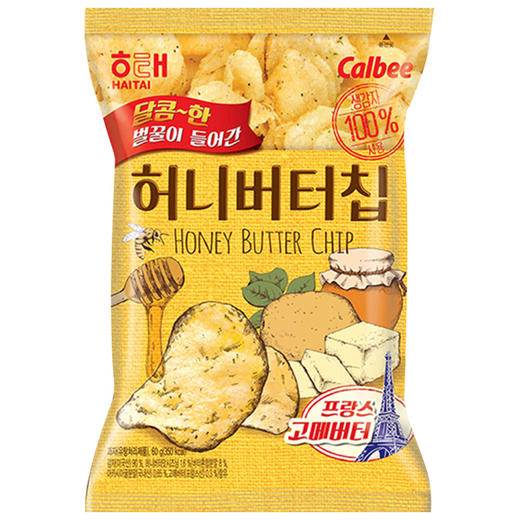 【年货价】海太 蜂蜜黄油薯片 膨化食品 60g/袋 商品图0