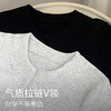 正肩短袖开衫t恤，纯色棉体恤双头拉链设计感上衣XY-T5C2026-LY 商品缩略图1