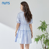 NUTS夏季新款甜美叠层圆领短袖女装连衣裙高腰显瘦324102005B 商品缩略图4