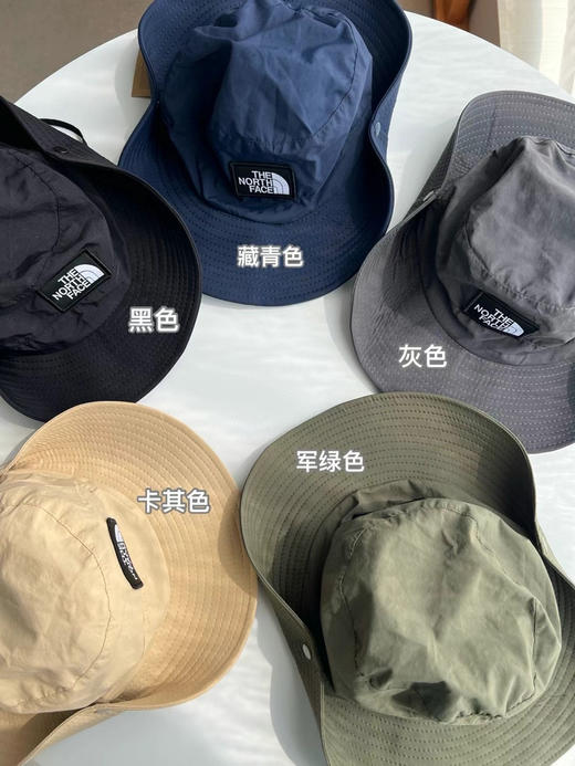 原单正品北面最新品渔夫帽来啦！

加宽帽檐 防水 透气 可折叠 更好收纳

颜色  黑色 藏青 卡其 军绿 灰色 商品图1