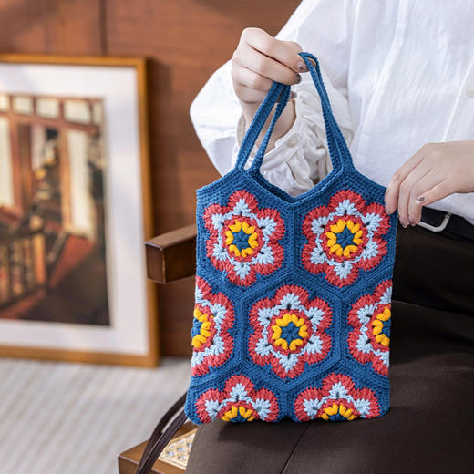 苏苏姐家华彩结香包手工DIY钩针4股棉毛线自制包包材料包 商品图1