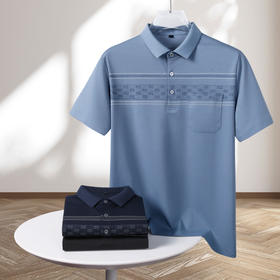 【棉质】【DK】大依优型大码短袖POLO衫加肥加大半袖体恤夏季款肥佬宽松商务休闲百搭上衣男士胖子