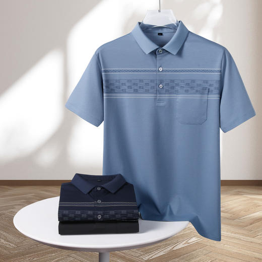 【棉质】【DK】大依优型大码短袖POLO衫加肥加大半袖体恤夏季款肥佬宽松商务休闲百搭上衣男士胖子 商品图0