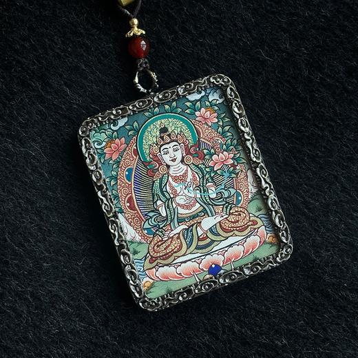 藏博物院·佛眼手绘嘎乌唐卡吊坠 | 青海藏文化博物院授权，热贡唐卡工艺美术大师纯手绘，诵经走仪【手工现画，小眼款下单后10天发货，限量款30天发货】 商品图3