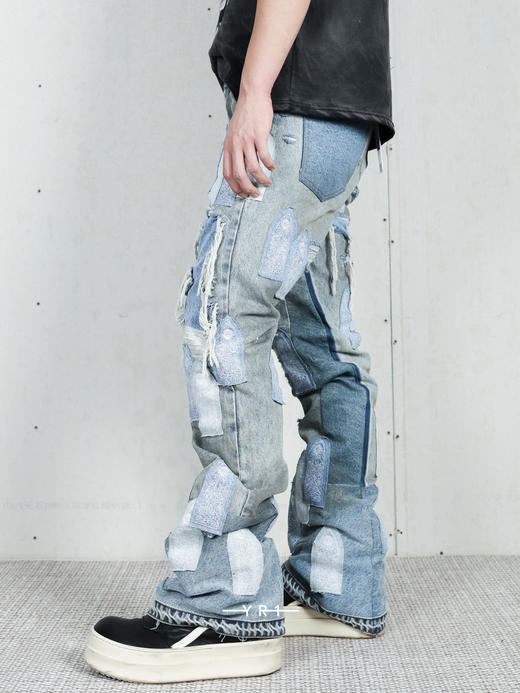 Patched Arch Repaired Blowout Denim 商品图3