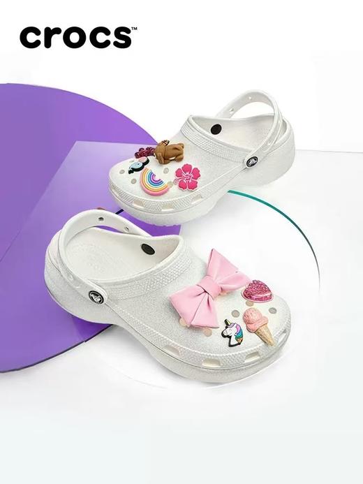 Crocs卡骆驰经典闪耀云朵洞洞鞋户外沙滩鞋女鞋 商品图0