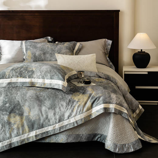 【多样屋专柜】天丝棉床盖三件套60支床单被套轻奢床上用品-清煦/粉 商品图9