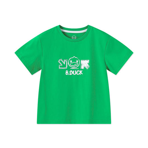 bduck小黄鸭童装夏季男童短袖T恤夏季纯棉儿童半袖上衣卡通潮105-150 BF2601025 商品图3