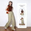 OLrain欧芮儿卡其绿休闲裤女夏季2025年新款百搭显瘦工装阔腿裤 商品缩略图1
