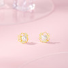 周六福花型S925淡水珍珠耳饰ZLFX091944★ 商品缩略图4