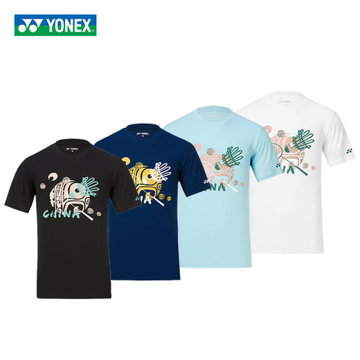 尤尼克斯 男女同款 汤尤杯系列 运动T恤 YOBC3202CR 商品图0