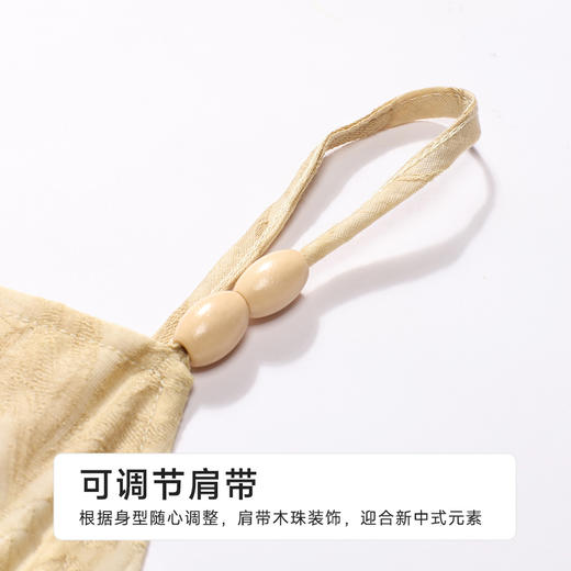 都市丽人女士梭织棉吊带裙薄梭织提花生活家居袖类LHH6B8 商品图5